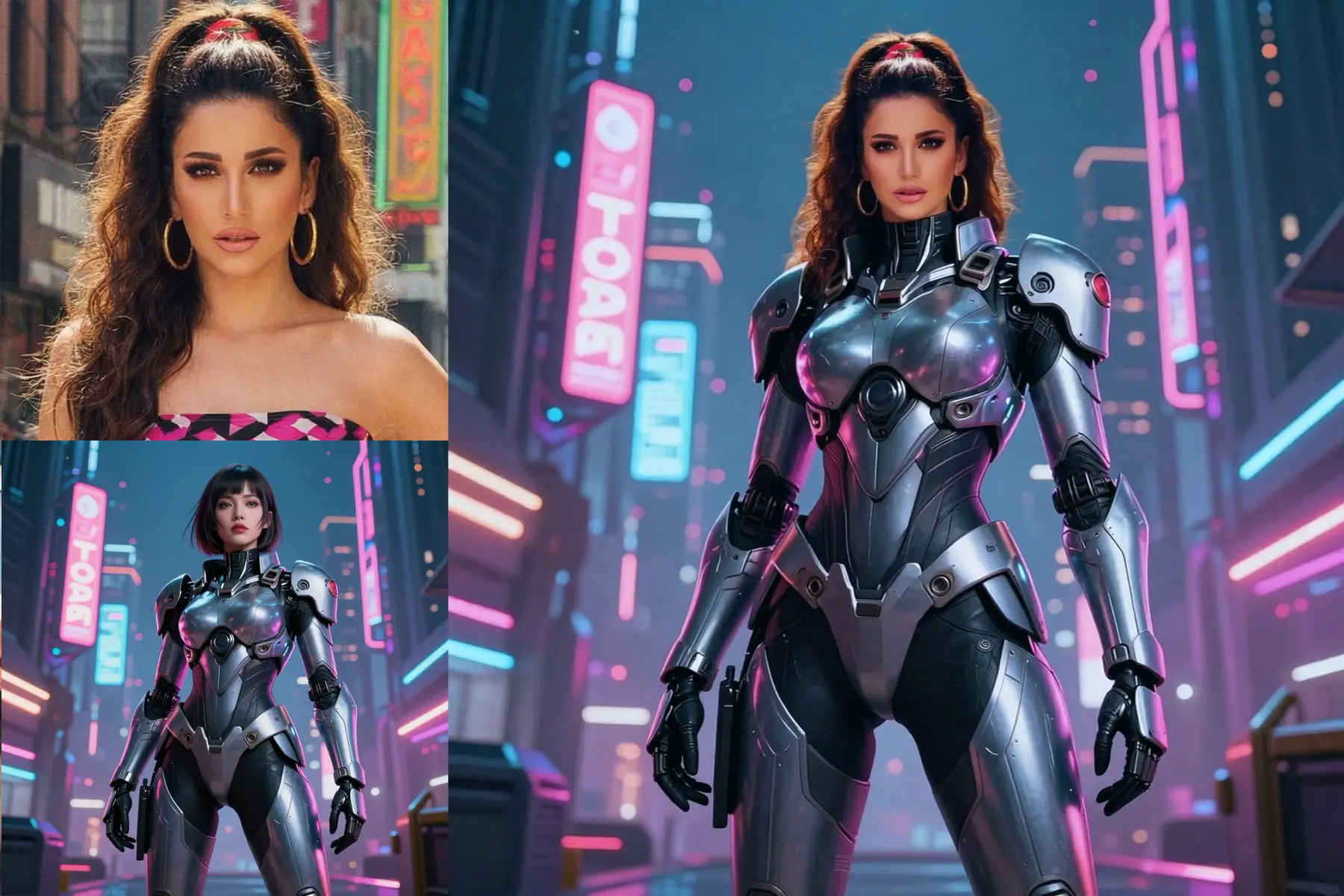 Seamless face blending - AI face swap with natural lighting and edge blending