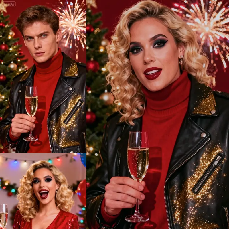 Social media face swap example