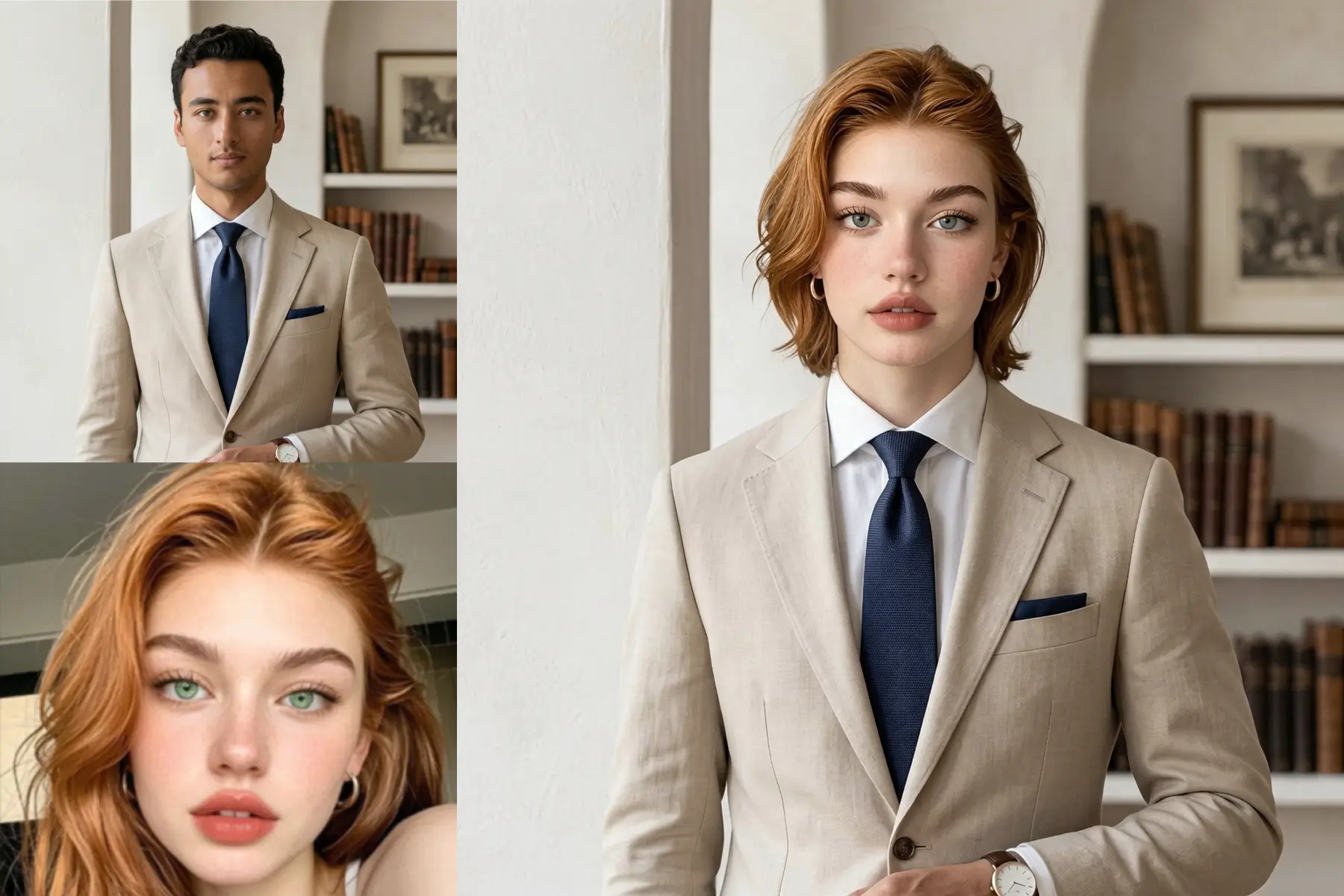 Professional headshot face swap - seamless AI blending with natural lighting